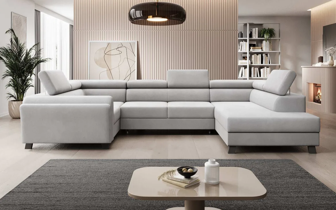 Designer Sofa Emilio mit Schlaf- und Klappfunktion