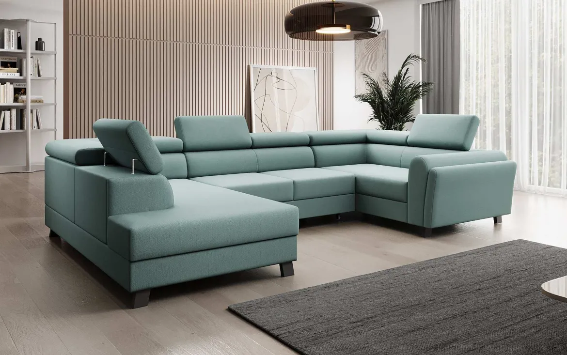 Designer Sofa Emilio mit Schlaf- und Klappfunktion