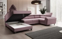 Designer Sofa Emilio mit Schlaf- und Klappfunktion