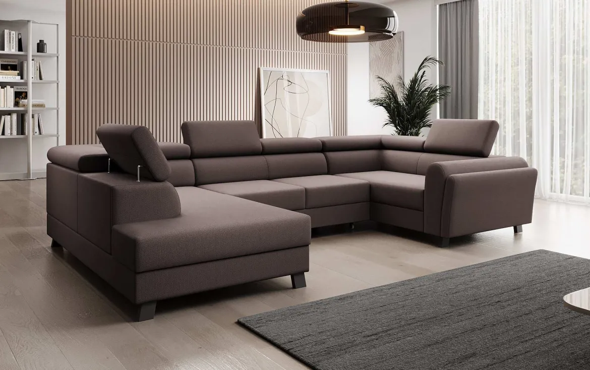 Designer Sofa Emilio mit Schlaf- und Klappfunktion