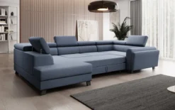 Designer Sofa Emilio mit Schlaf- und Klappfunktion