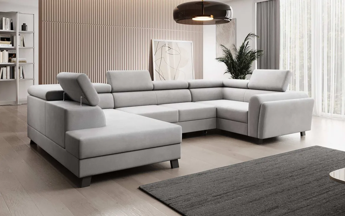 Designer Sofa Emilio mit Schlaf- und Klappfunktion
