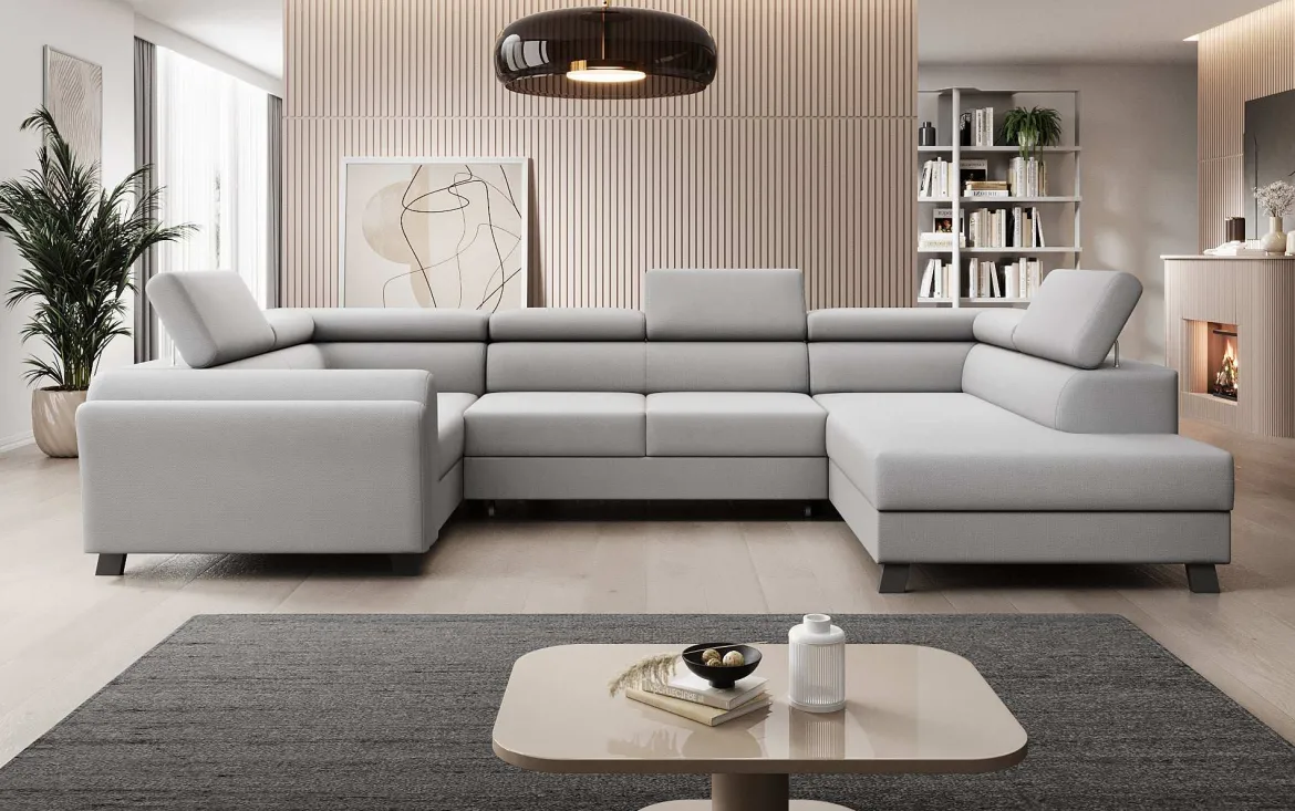 Designer Sofa Emilio mit Schlaf- und Klappfunktion