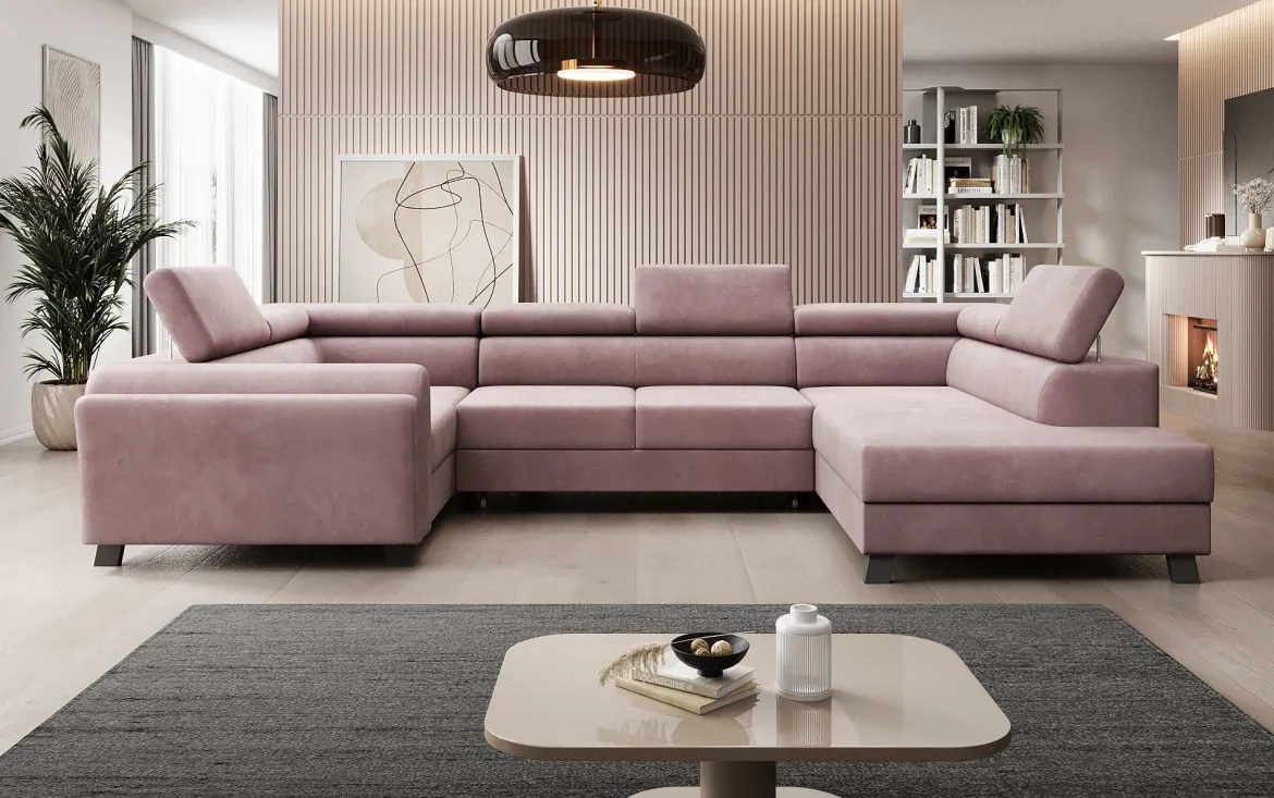 Designer Sofa Emilio mit Schlaf- und Klappfunktion