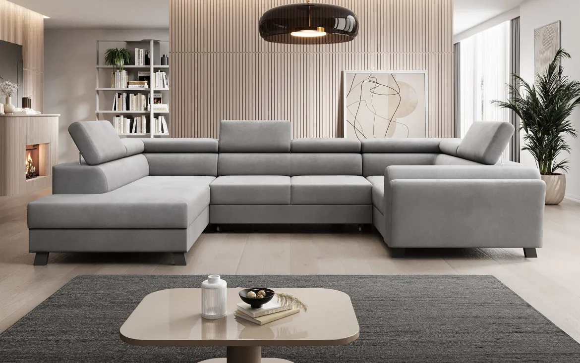Designer Sofa Emilio mit Schlaf- und Klappfunktion