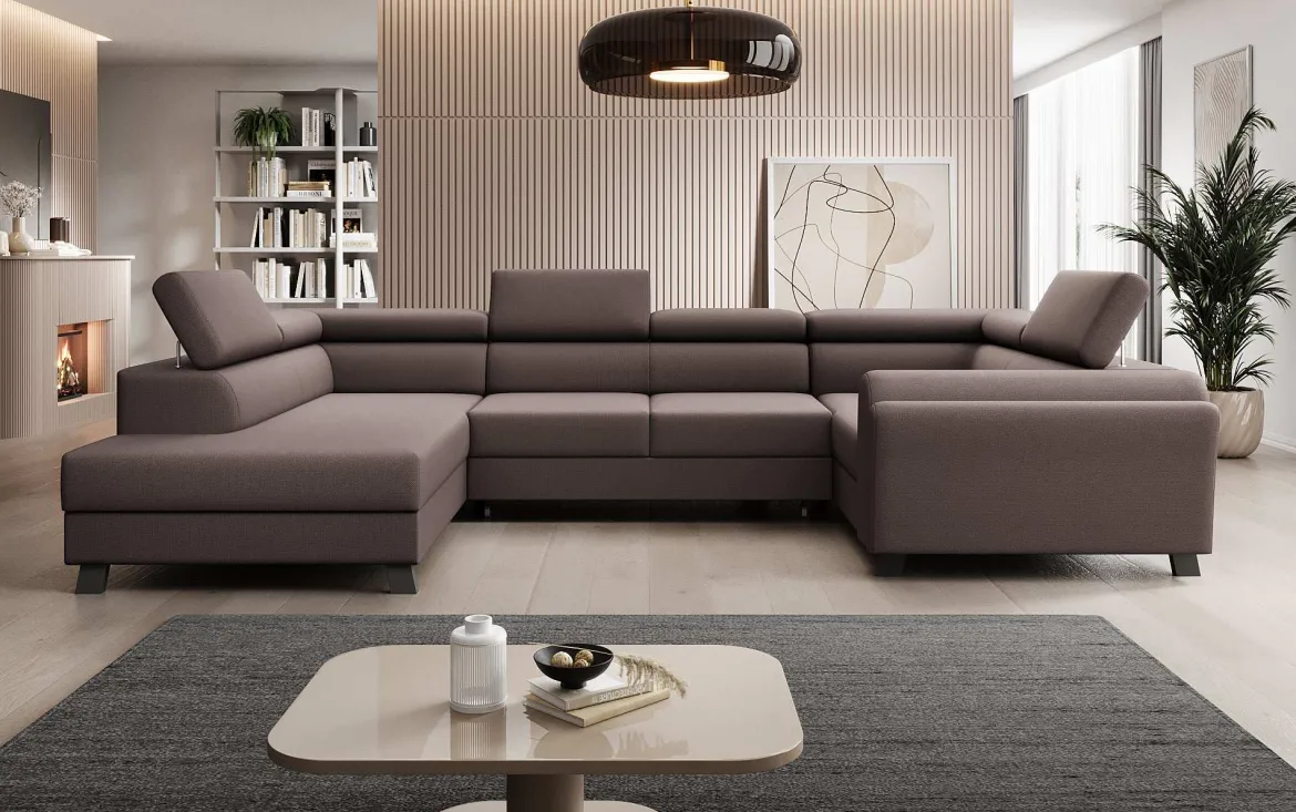 Designer Sofa Emilio mit Schlaf- und Klappfunktion