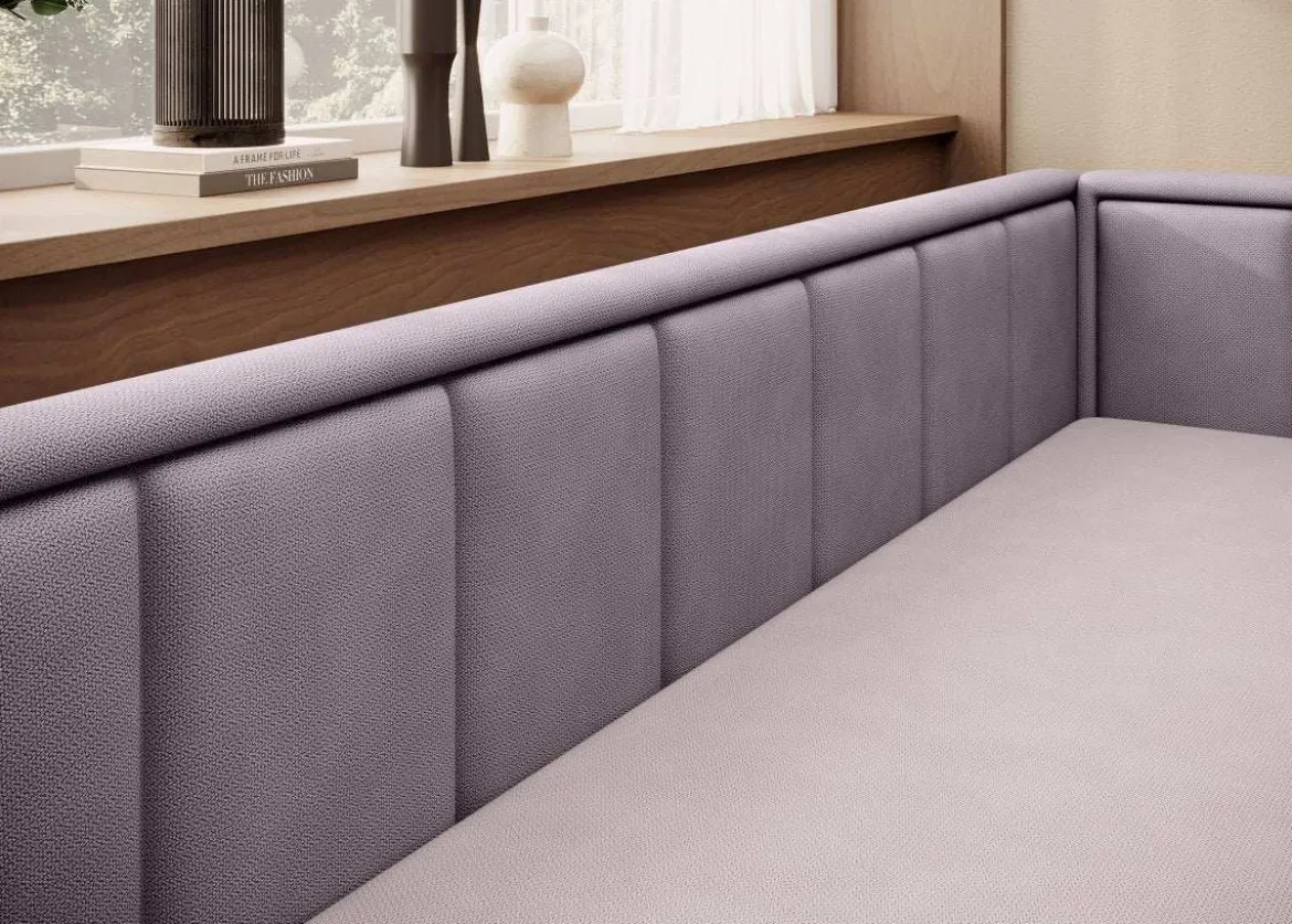 Designer Sofa Fellano mit Schlaffunktion und Stauraum
