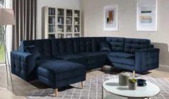 Designer Sofa Fjord U mit Schlaffunktion und Stauraum