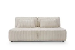 Designer Sofa Komma mit Schlaffunktion und Stauraum