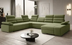 Designer Sofa Kreta mit Schlaf - und Klappfunktion