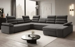Designer Sofa Kreta mit Schlaf - und Klappfunktion