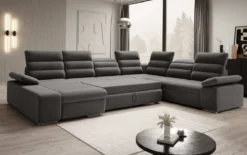 Designer Sofa Kreta mit Schlaf - und Klappfunktion