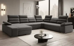 Designer Sofa Kreta mit Schlaf - und Klappfunktion