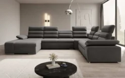 Designer Sofa Kreta mit Schlaf - und Klappfunktion