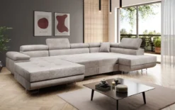 Designer Sofa Lago mit Schlaf - und Klappfunktion in Cord