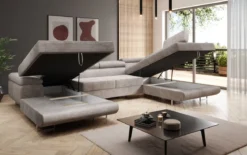 Designer Sofa Lago mit Schlaf - und Klappfunktion in Cord