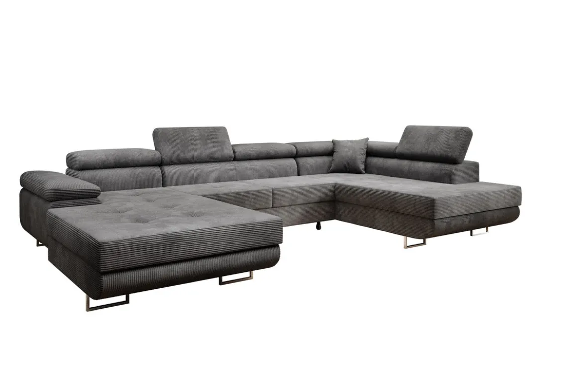 Designer Sofa Lago mit Schlaf - und Klappfunktion in Cord