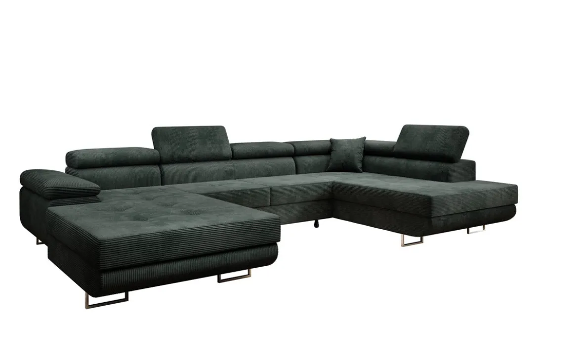Designer Sofa Lago mit Schlaf - und Klappfunktion in Cord