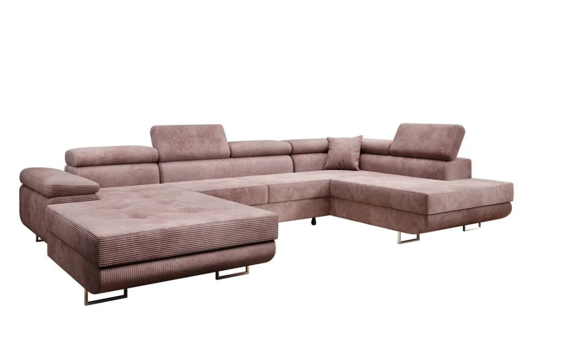 Designer Sofa Lago mit Schlaf - und Klappfunktion in Cord