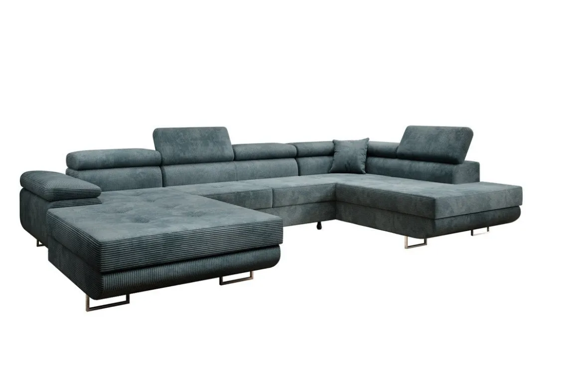 Designer Sofa Lago mit Schlaf - und Klappfunktion in Cord