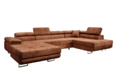 Designer Sofa Lago mit Schlaf - und Klappfunktion in Cord
