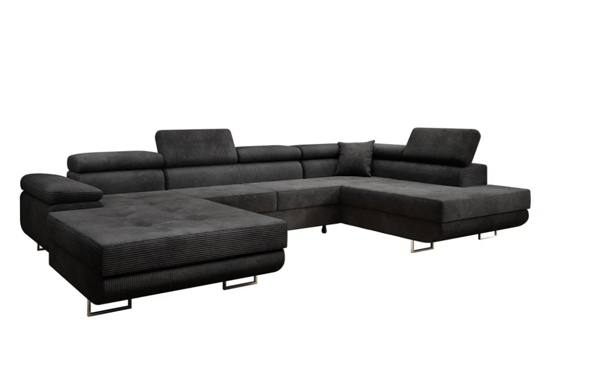 Designer Sofa Lago mit Schlaf - und Klappfunktion in Cord