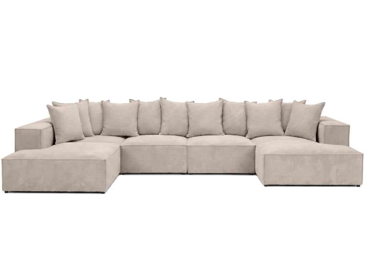 Designer Sofa Largo U XXL in Cord