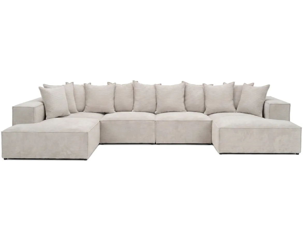 Designer Sofa Largo U XXL in Cord