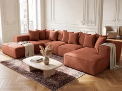 Designer Sofa Largo U XXL in Cord