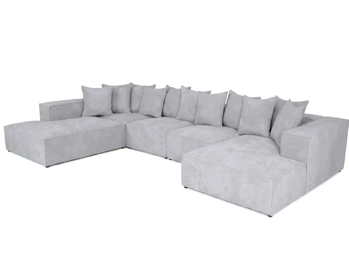 Designer Sofa Largo U XXL in Cord