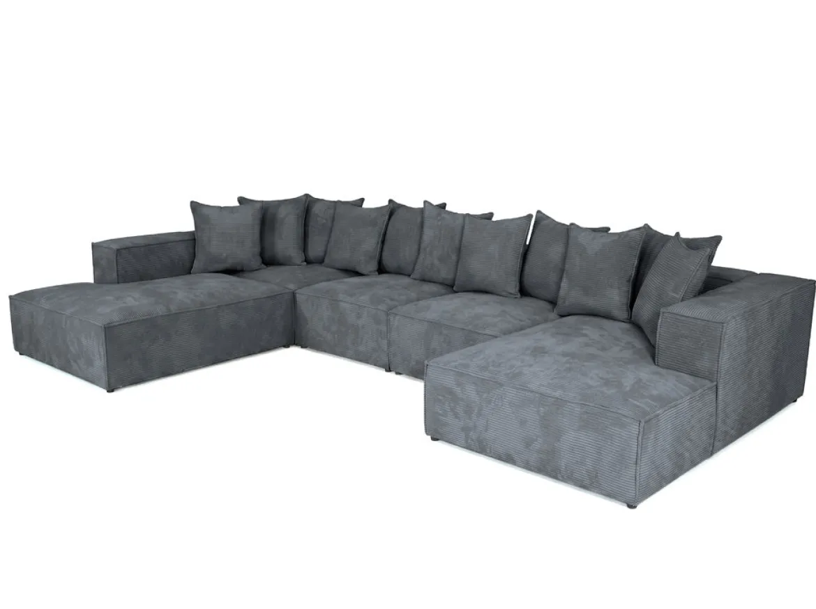 Designer Sofa Largo U XXL in Cord