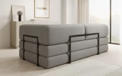 Designer Sofa Lazy 3 Sitzer in Bouclé