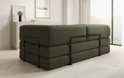 Designer Sofa Lazy 3 Sitzer in Bouclé