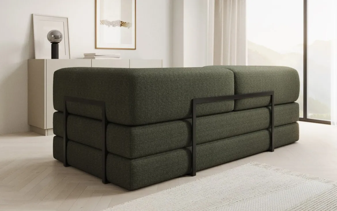 Designer Sofa Lazy 3 Sitzer in Bouclé