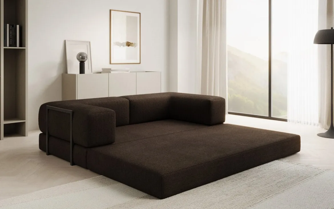 Designer Sofa Lazy 3 Sitzer in Bouclé