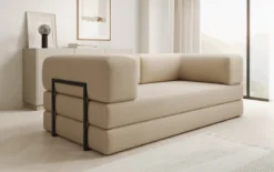 Designer Sofa Lazy 3 Sitzer in Bouclé