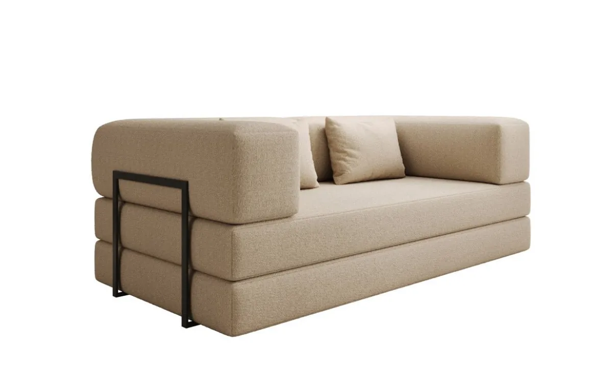 Designer Sofa Lazy 3 Sitzer in Bouclé