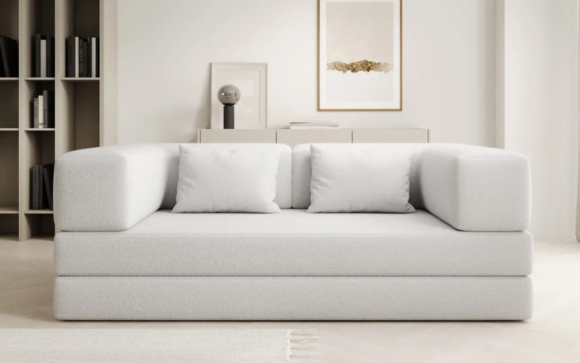 Designer Sofa Lazy 3 Sitzer in Bouclé