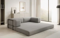 Designer Sofa Lazy 3 Sitzer in Bouclé