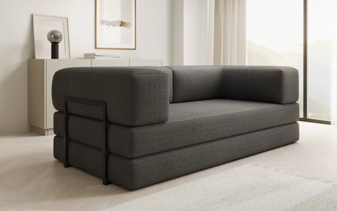 Designer Sofa Lazy 3 Sitzer in Bouclé