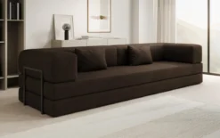 Designer Sofa Lazy 3 Sitzer XXL in Bouclé