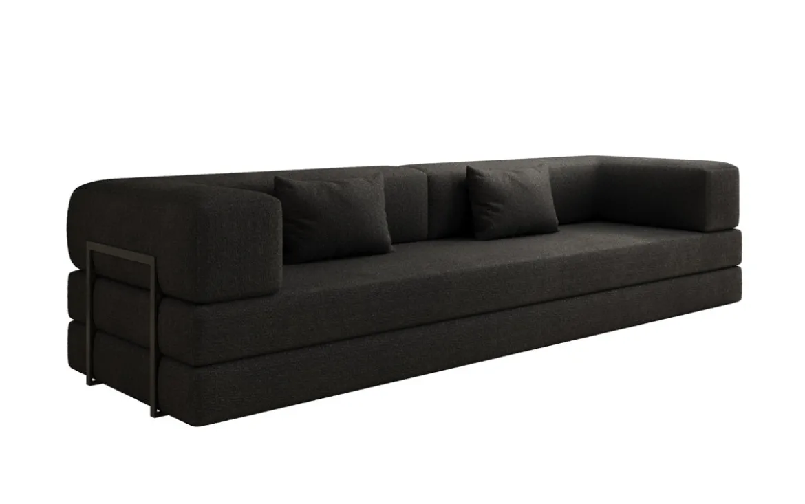 Designer Sofa Lazy 3 Sitzer XXL in Bouclé