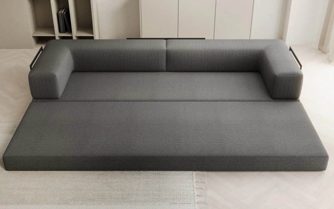 Designer Sofa Lazy 3 Sitzer XXL in Bouclé