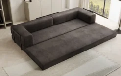 Designer Sofa Lazy 3 Sitzer XXL in Samt