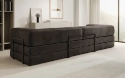 Designer Sofa Lazy 3 Sitzer XXL in Samt