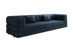Designer Sofa Lazy 3 Sitzer XXL in Samt