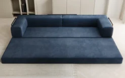 Designer Sofa Lazy 3 Sitzer XXL in Samt