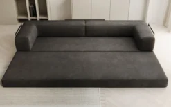 Designer Sofa Lazy 3 Sitzer XXL in Samt