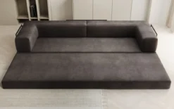 Designer Sofa Lazy 3 Sitzer XXL in Samt