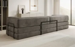 Designer Sofa Lazy 3 Sitzer XXL in Samt